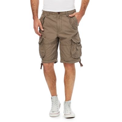 Brown cargo shorts